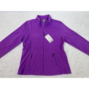 Gander Mountain Guide Series Fleece Purple Full Zip Ladies Jacket Medium Womens